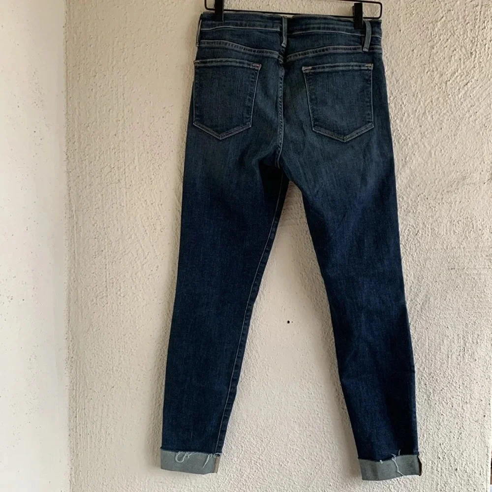 The FRAME Denim Le Skinny De Jeanne Raw Hem Size 29 - Picture 7 of 7